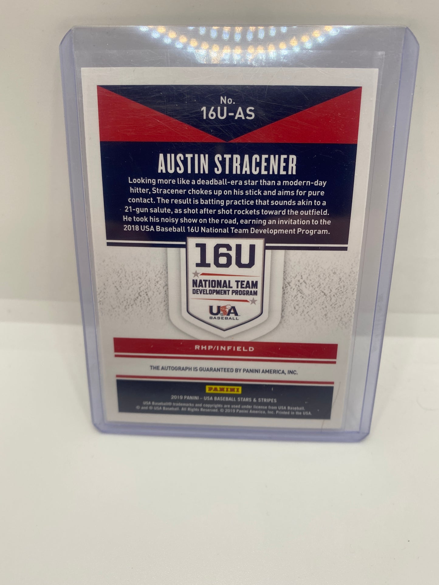 2020 Stars & Stripes 17U National Team Auto #17U-AS Austin Stracener /174