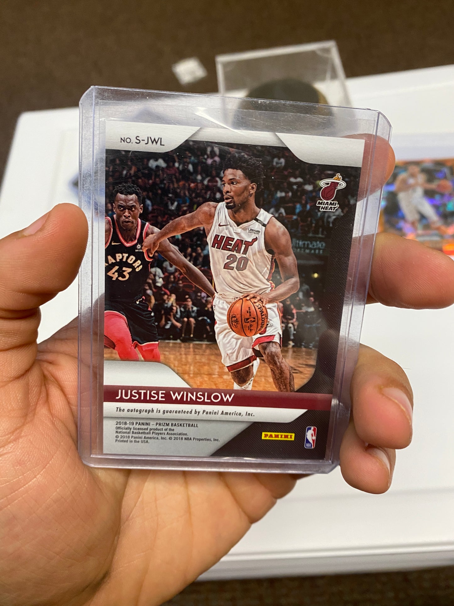 2018-19 Panini Prizm Signatures #5 Justise Winslow AUTO