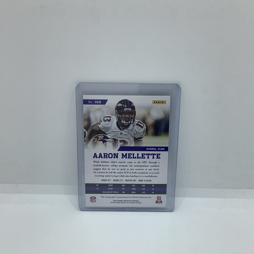 2013 Panini Absolute Auto Aaron Mellette