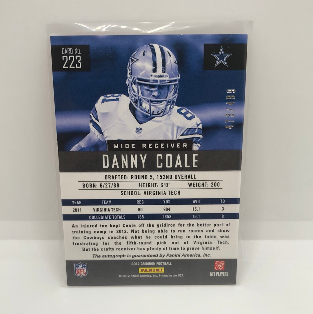 Danny Coale 2012 Gridiron Rc Auto /499