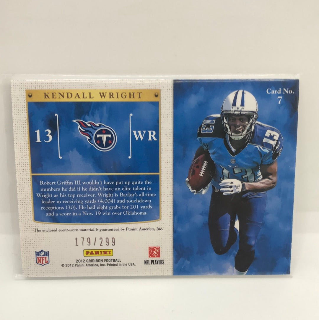Kendall Wright 2012 Gridiron Kings Rc Jsy /299