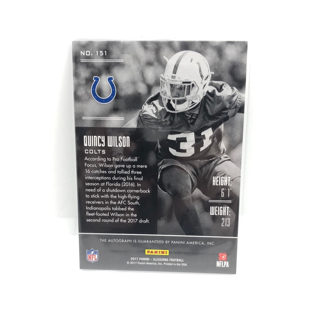 Quincy Wilson 2017 Illusions Auto /50