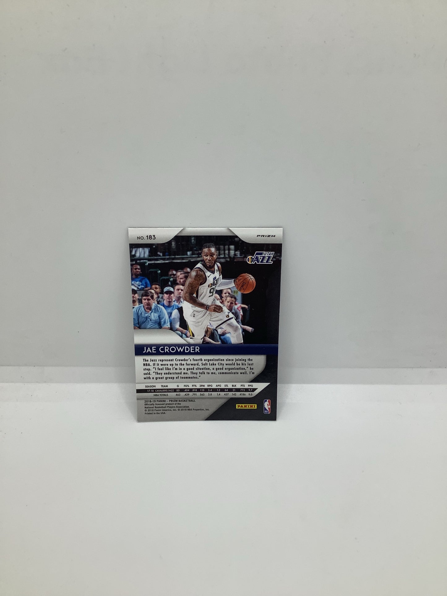 2018-19 Prizm Jae Crowder Red Blue Holo