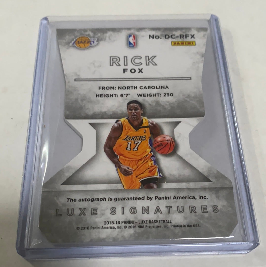 2016 Panini Luxe Rick Fox Autograph