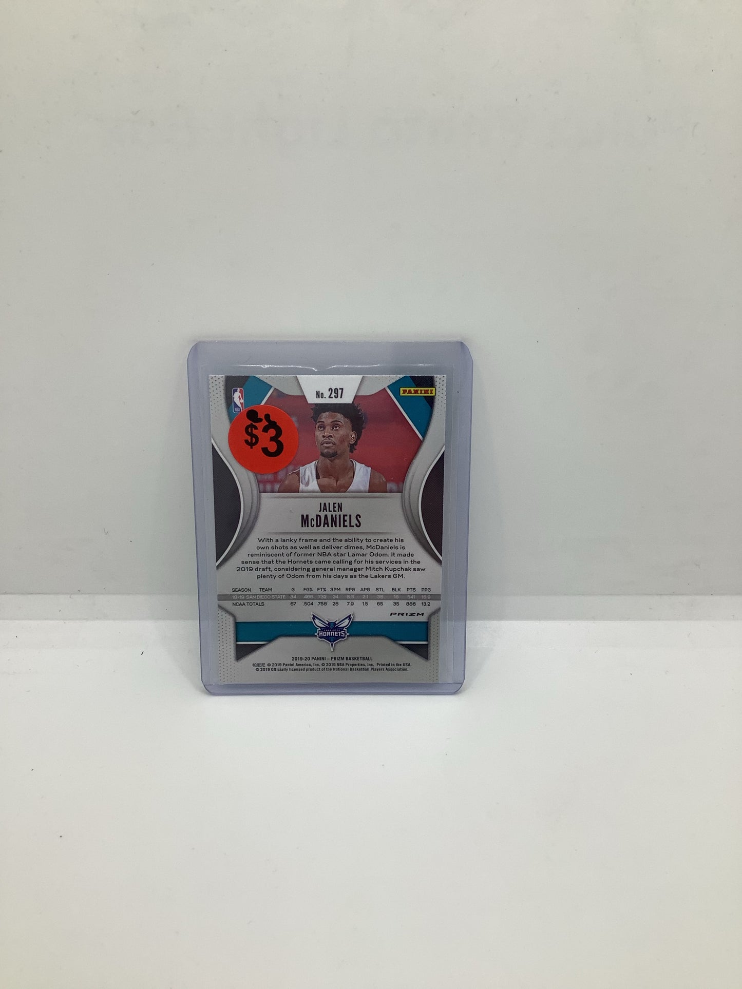 2019-20 Prizm Jalen McDaniels RC Green Holo