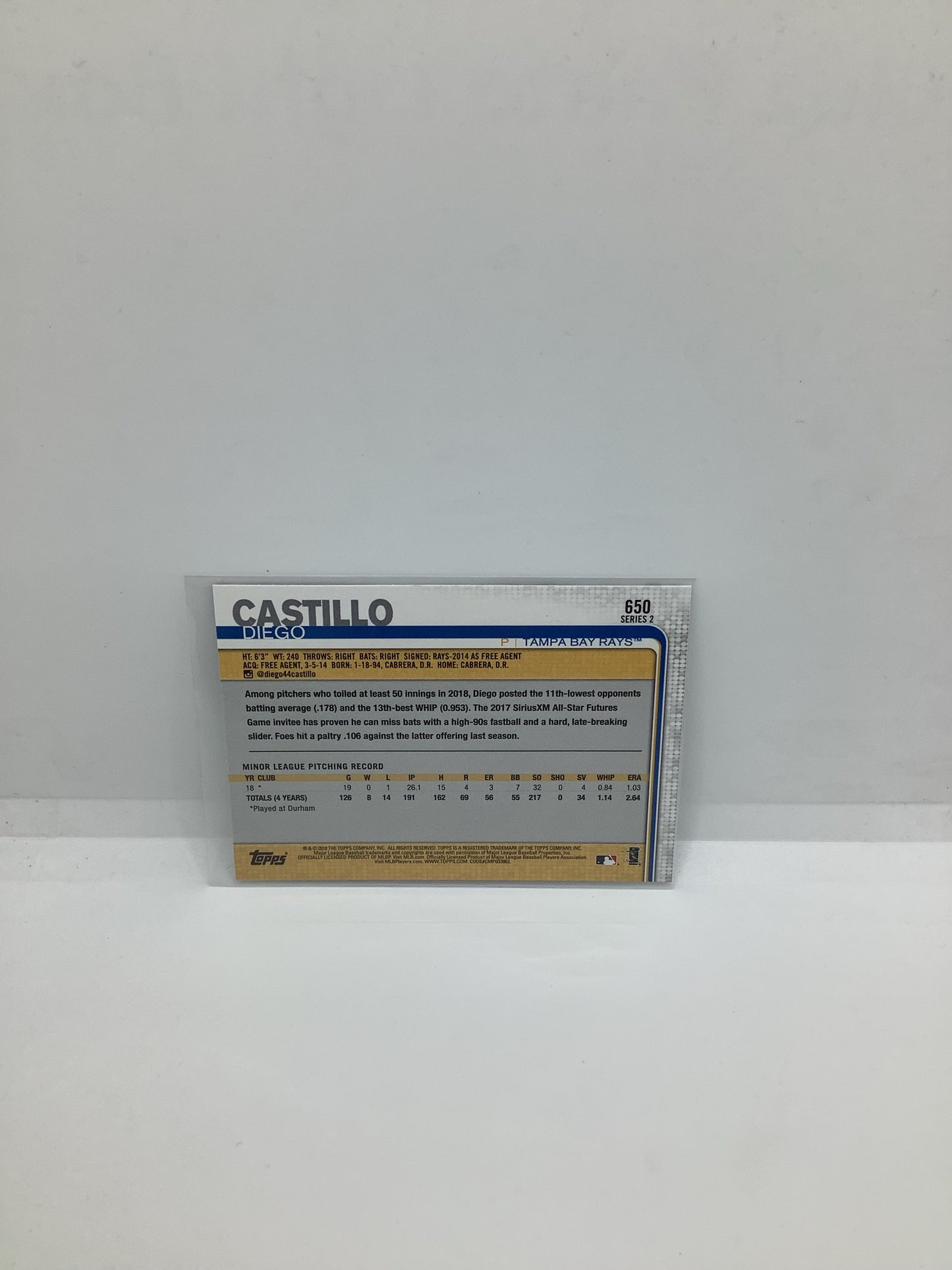 2019 Diego Castillo RC