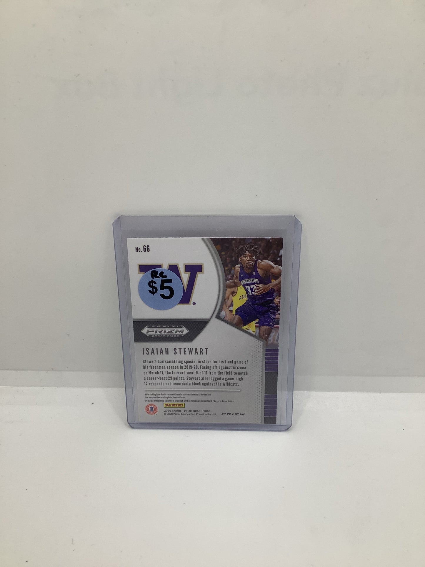 2020 Prizm Drafts Isaiah Stewart RC Silver Holo