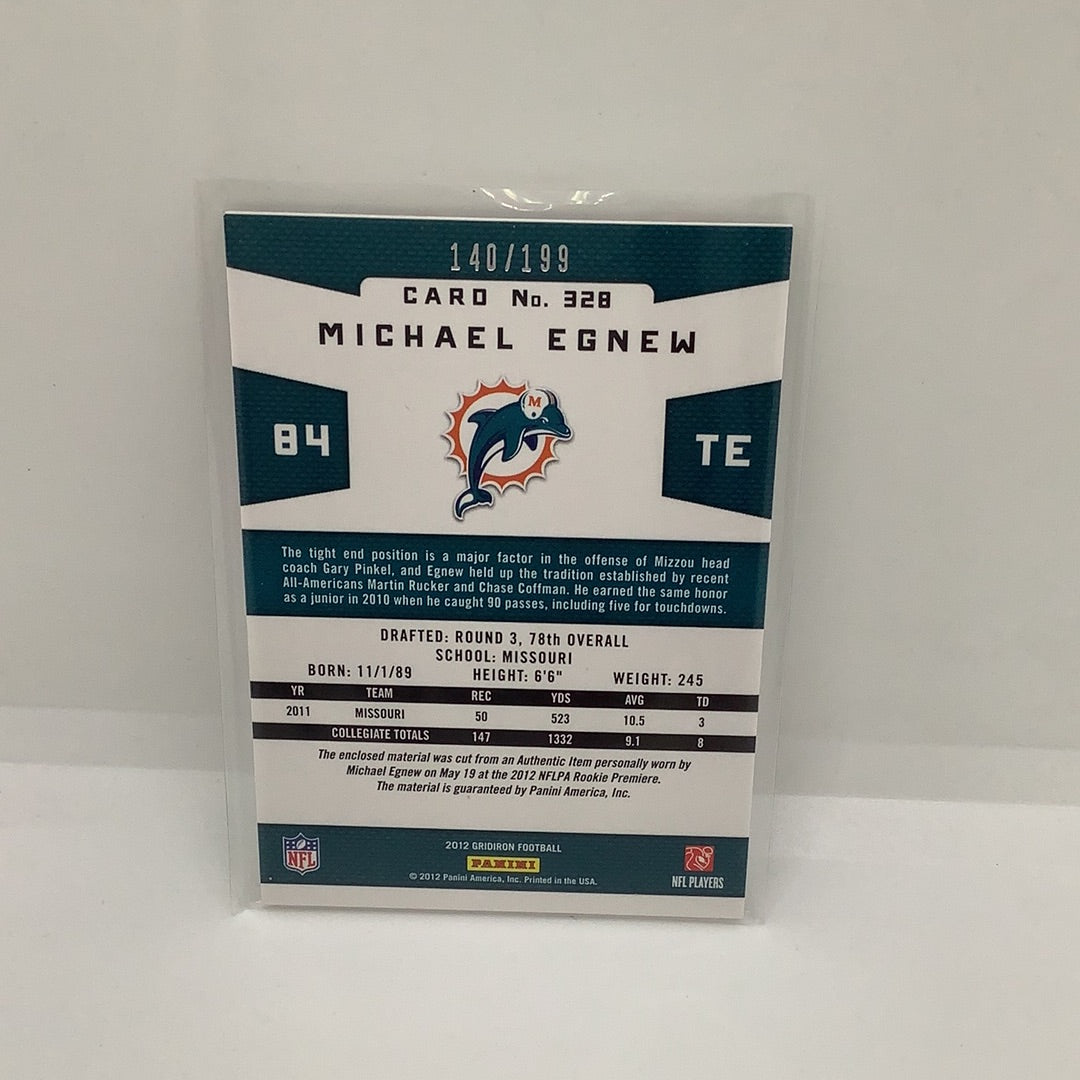 Michael Egnew 2012 Gridiron Gems Jsy Rc /199