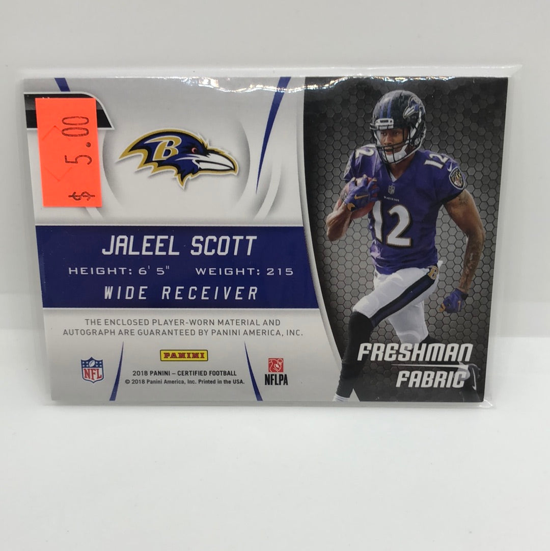 Jaleel Scott 2018 Certified Patch Auto /499