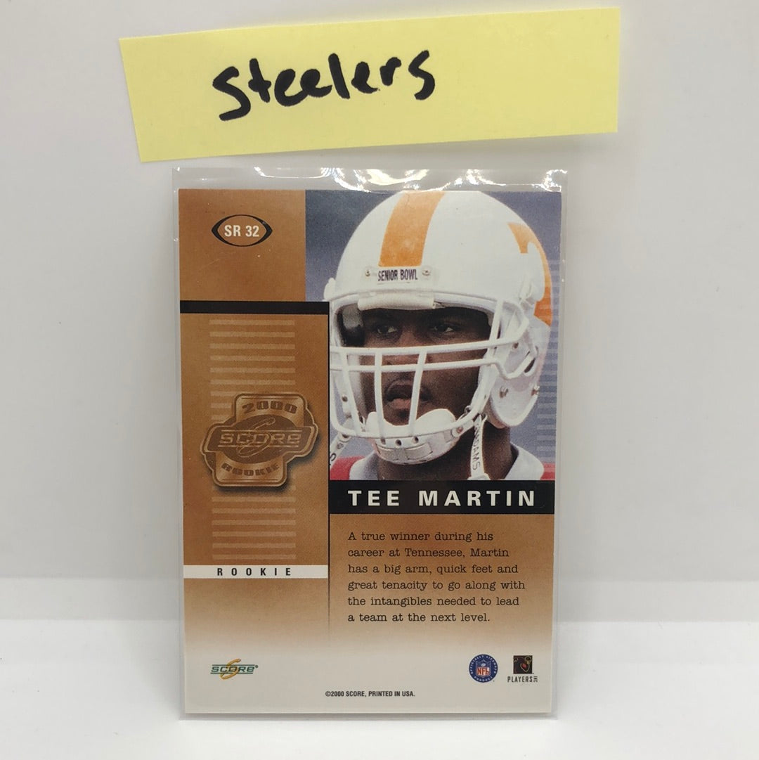 Tee Martin 2000 Score Rookie Preview Auto