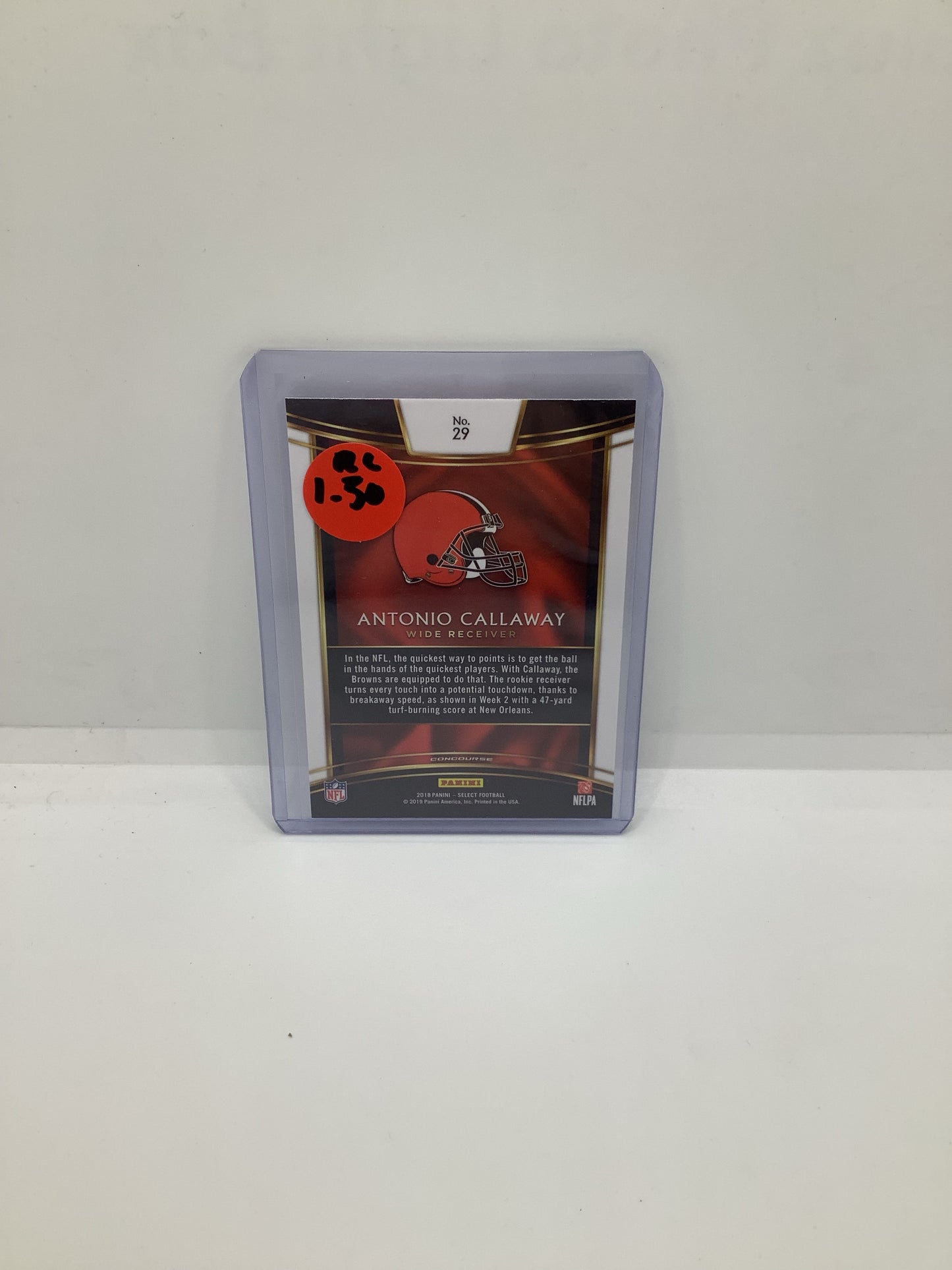 2018 Select Antonio Callaway RC Gold Black