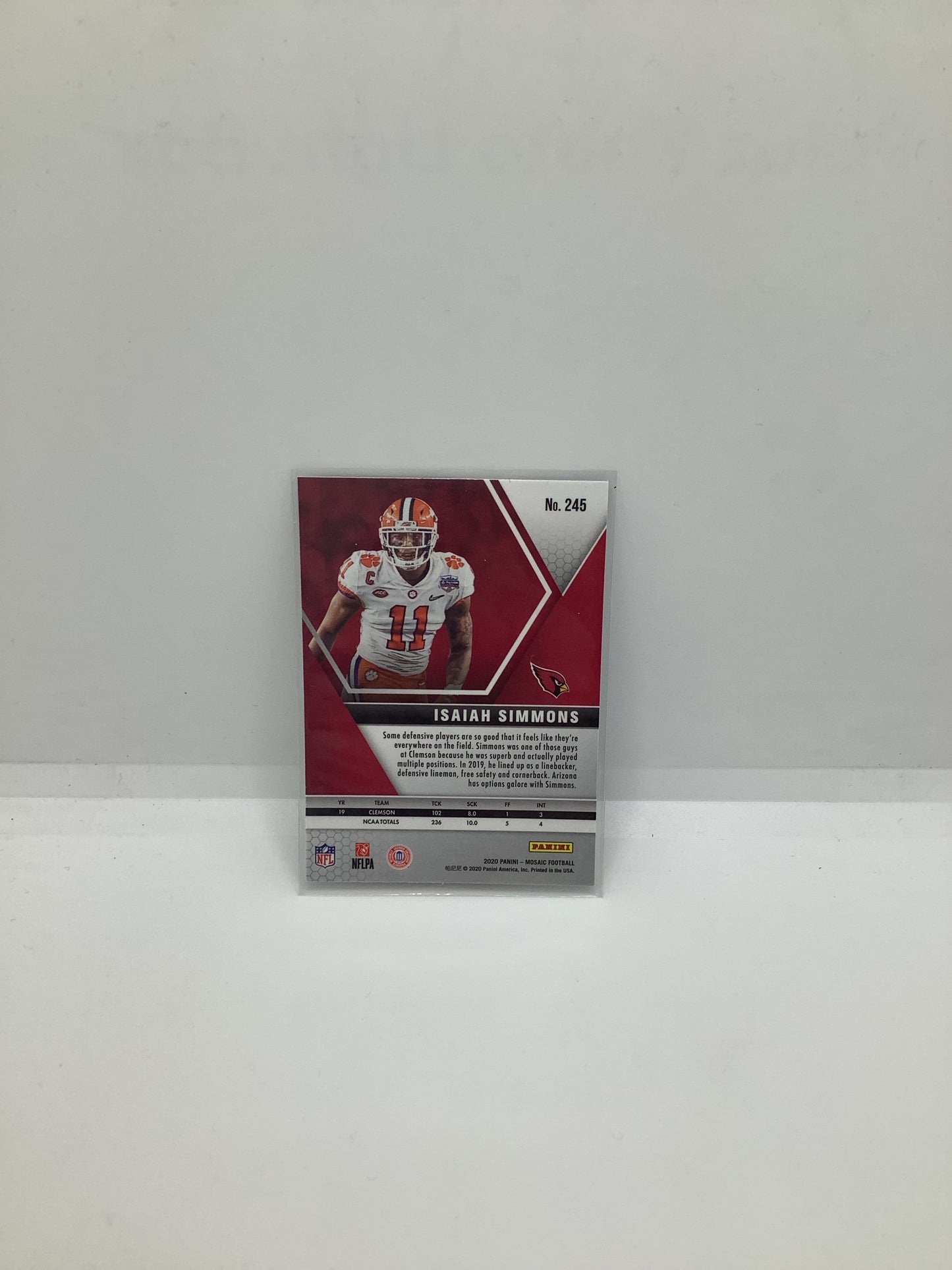 2020 Mosaic Isaiah Simmons RC Red