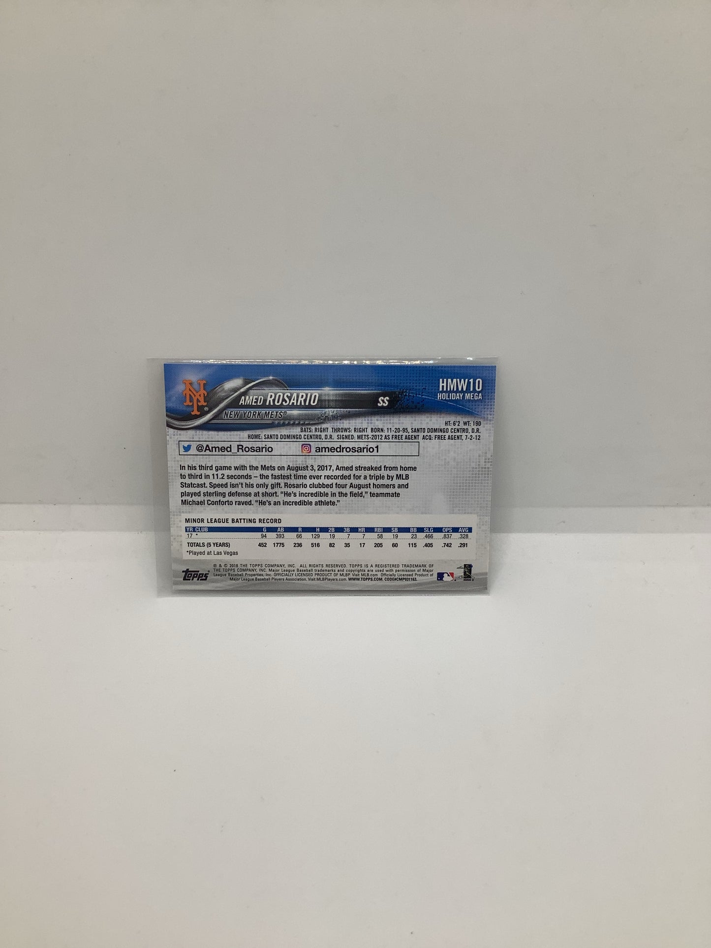 2018 Topps Amed Rosario RC