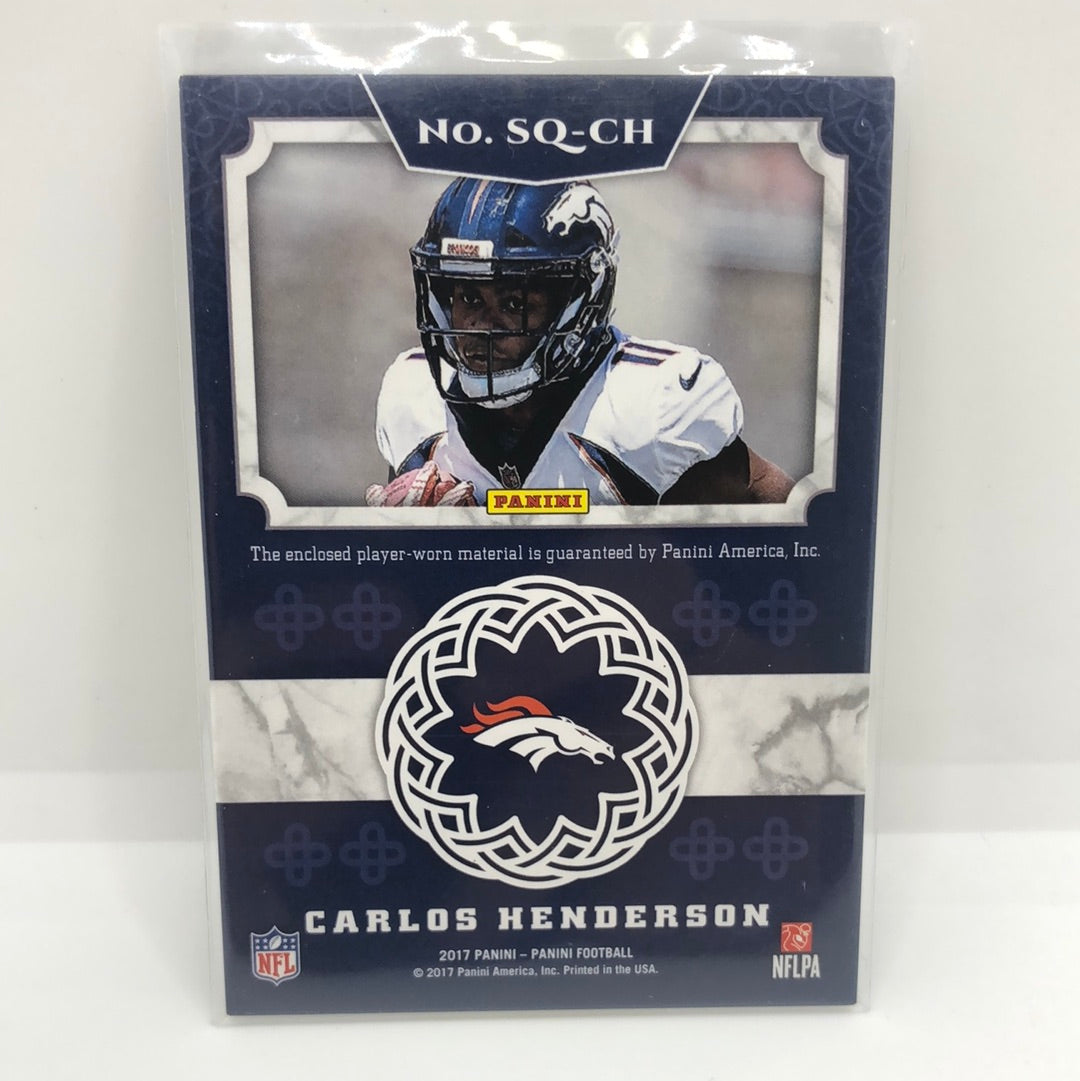 Carlos Henderson 2017 Panini Squires Jsy