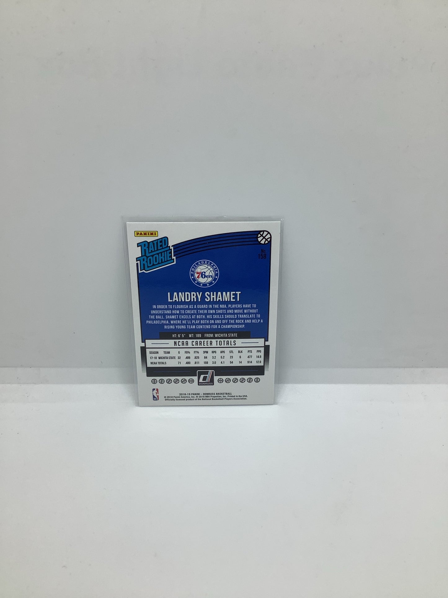 2018-19 Donruss Landry Shamet RC Blue