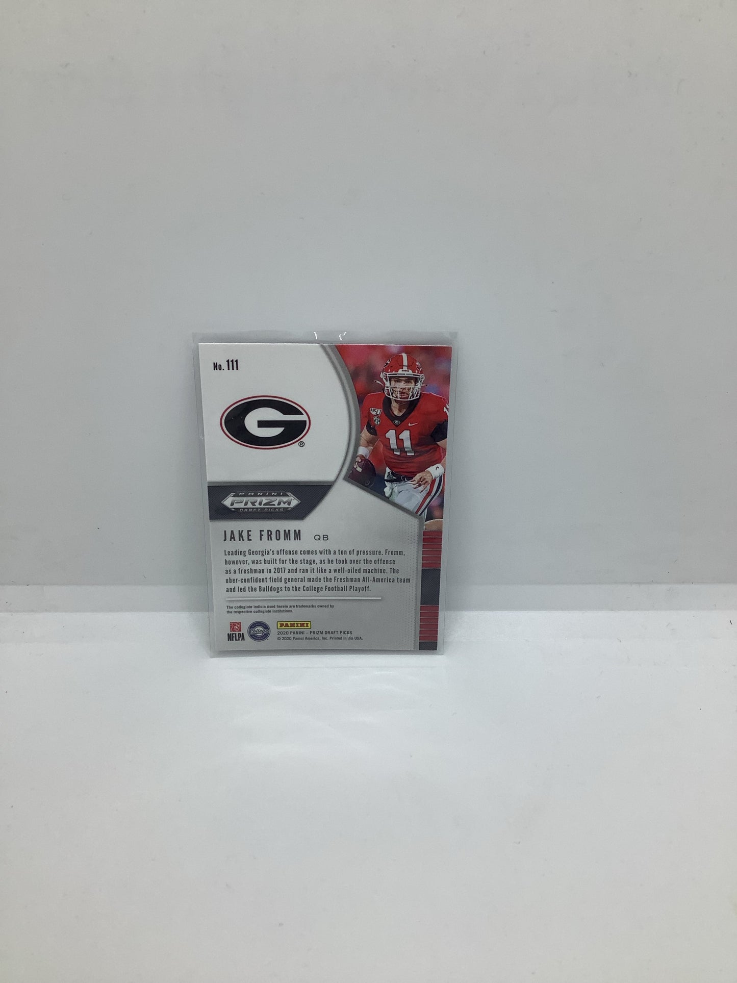 2020 Prizm Draft Picks Jake Fromm RC Red