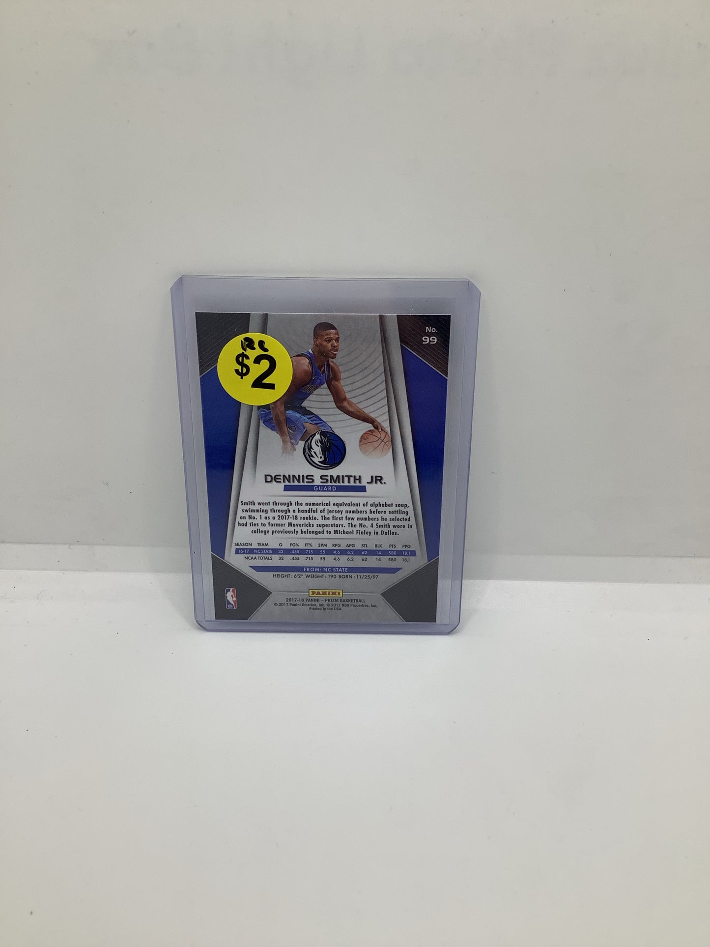 2017-18 Prizm Dennis Smith Jr. RC Silver Black