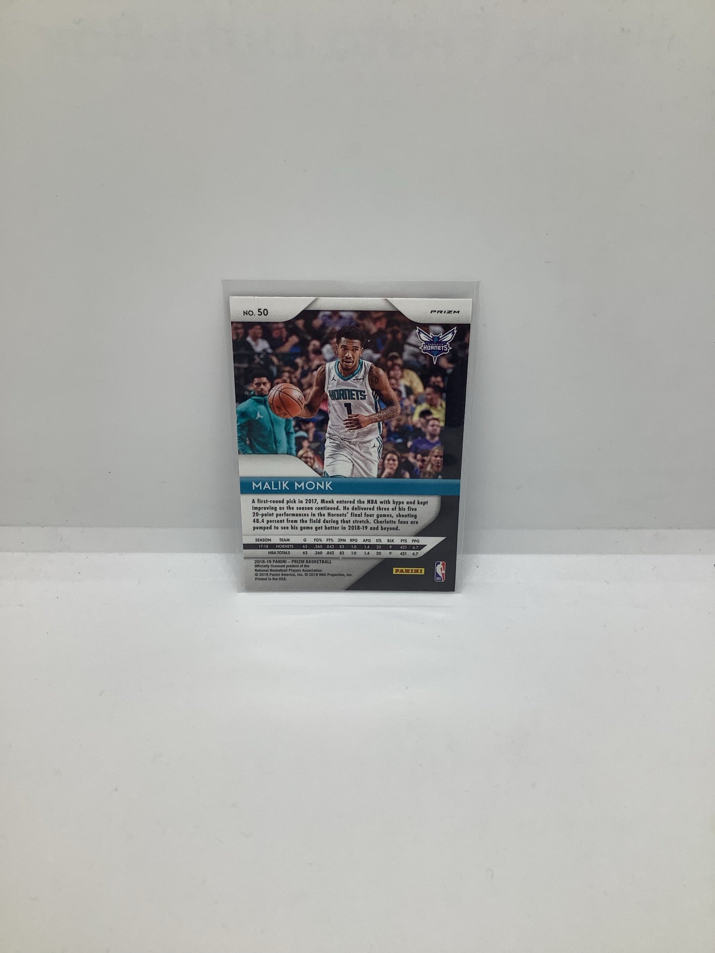 2018-19 Prizm Malik Monk RWB Holo