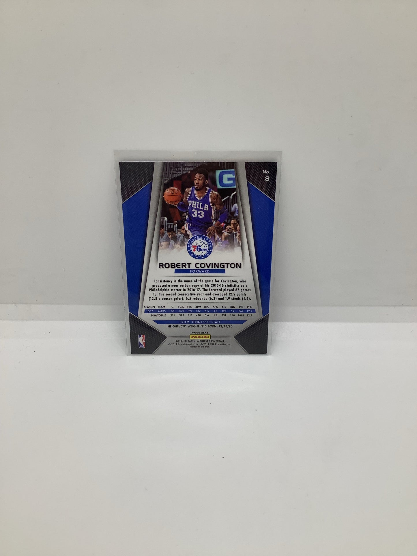 2017-18 Prizm Robert Covington Red Blue Holo