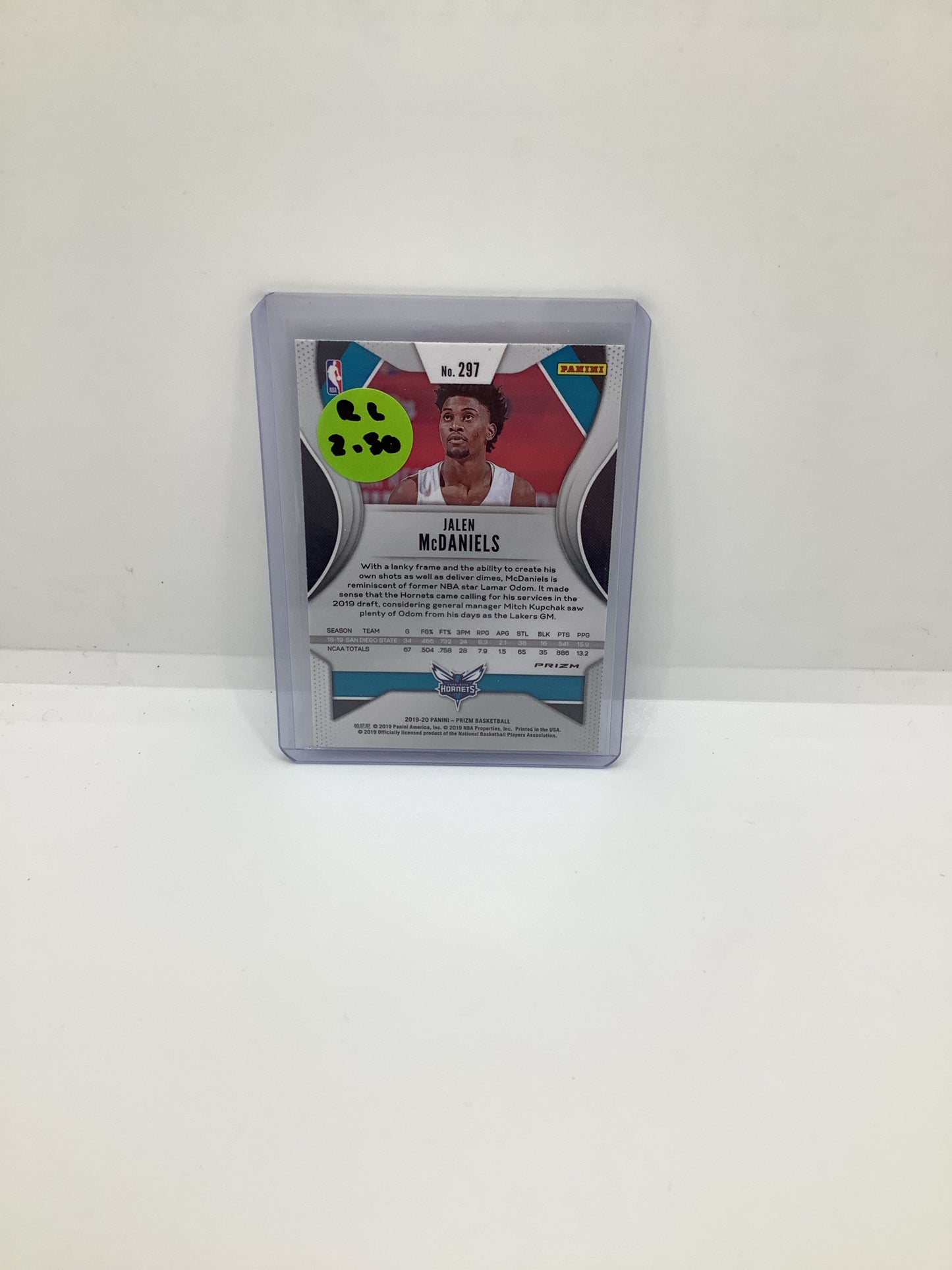 2019-20 Prizm Jalen McDaniels RC Green