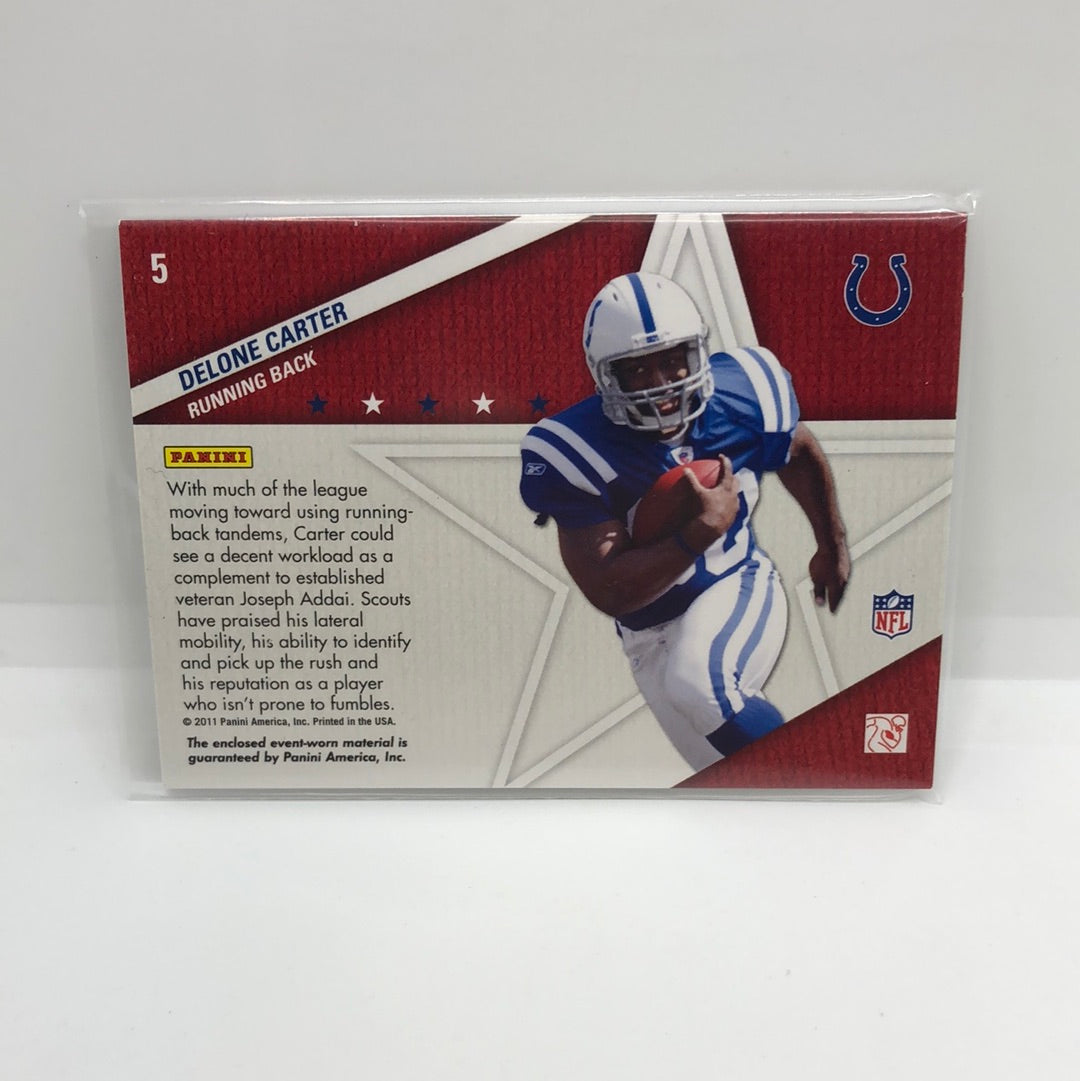 Delone Carter 2011 Absolute Star Gazing Jsy