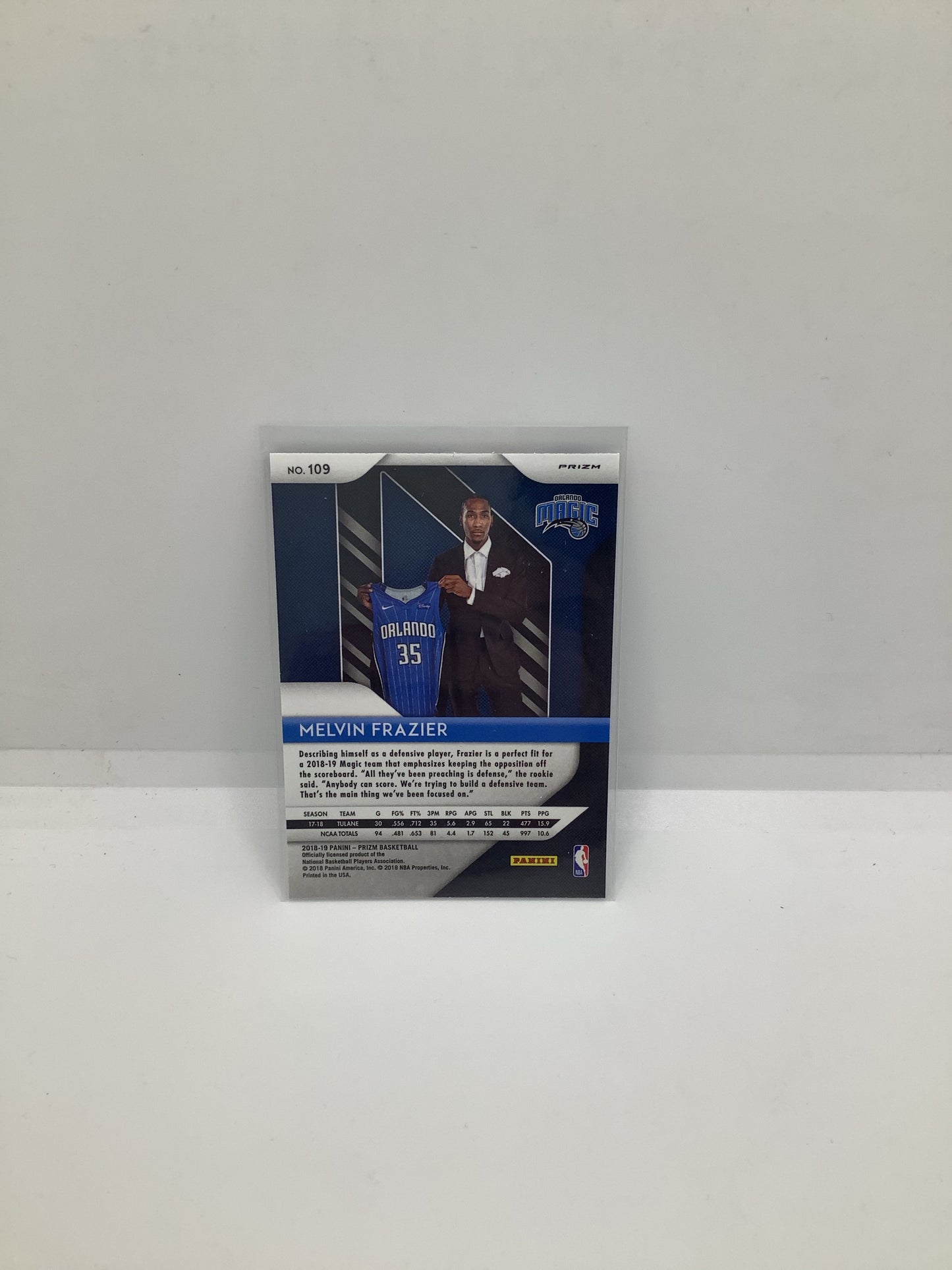2018-19 Prizm Melvin Frazier RC RWB Holo