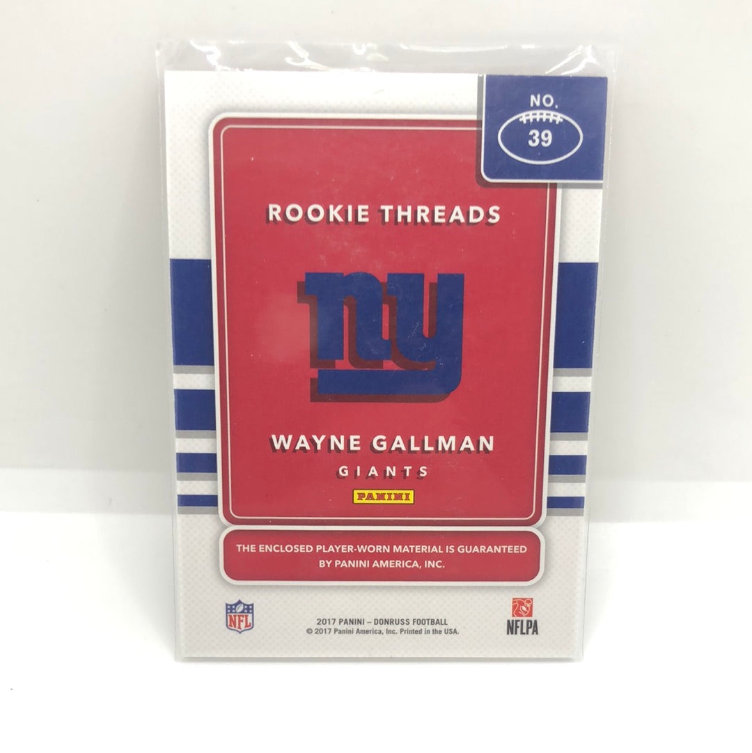 Wayne Gallman 2017 Donruss Rc Jsy