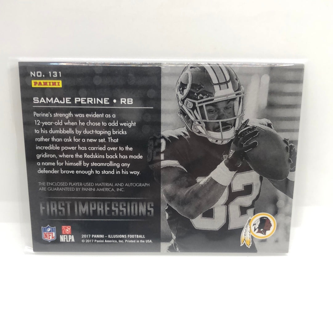 Samaje Perine 2017 Illusions Rc Jsy Auto