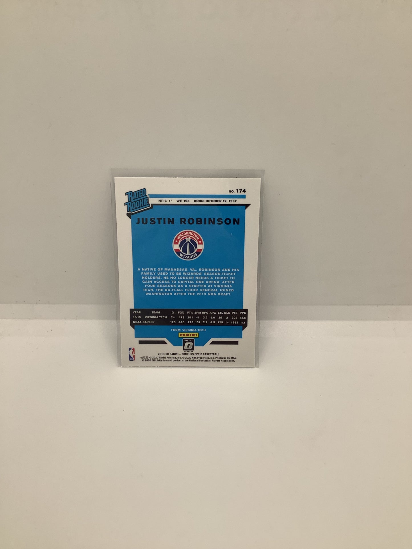 2019-20 Donruss Optic Justin Robinson RC