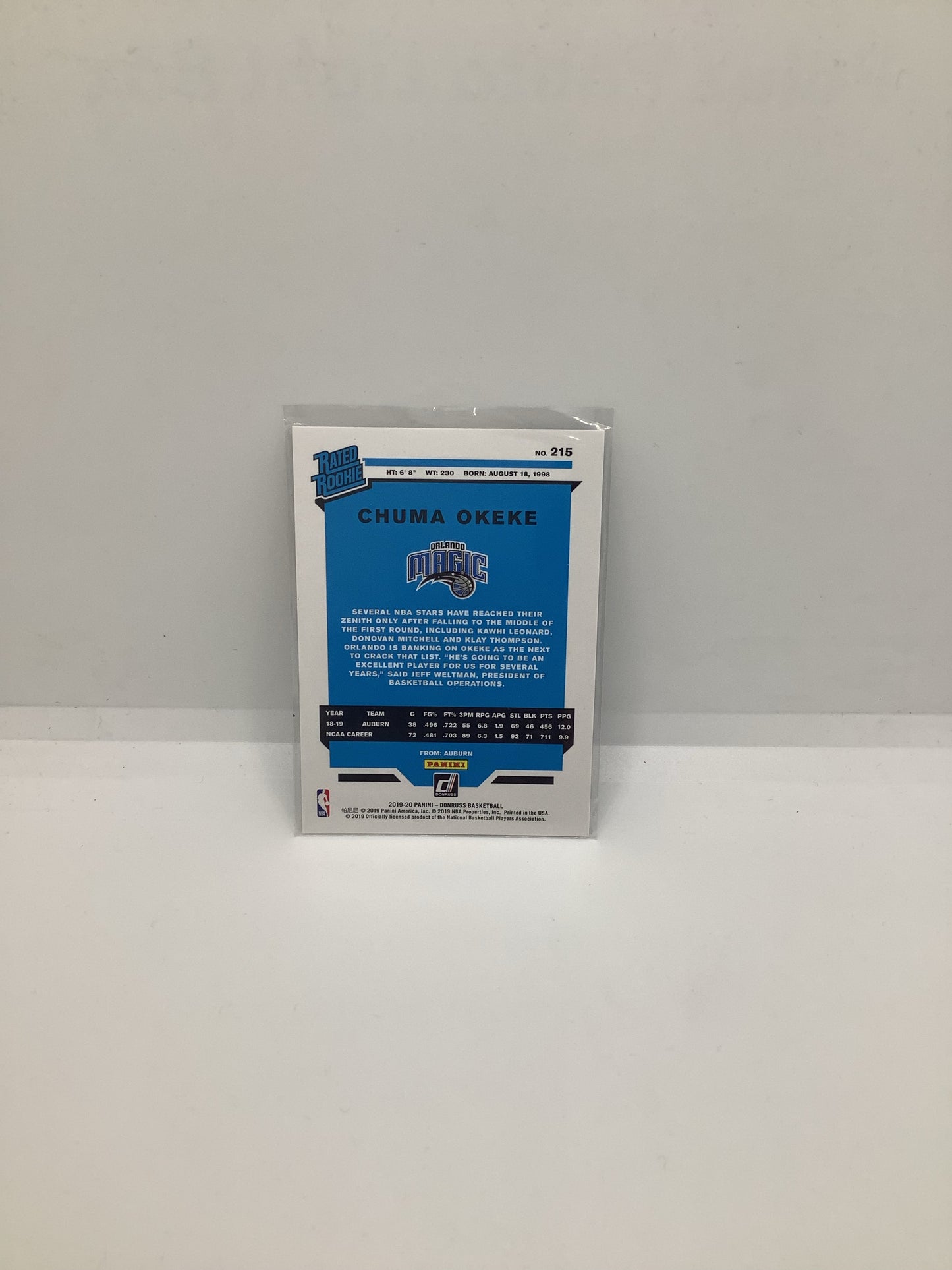 2019-20 Donruss Chuma Okeke RC