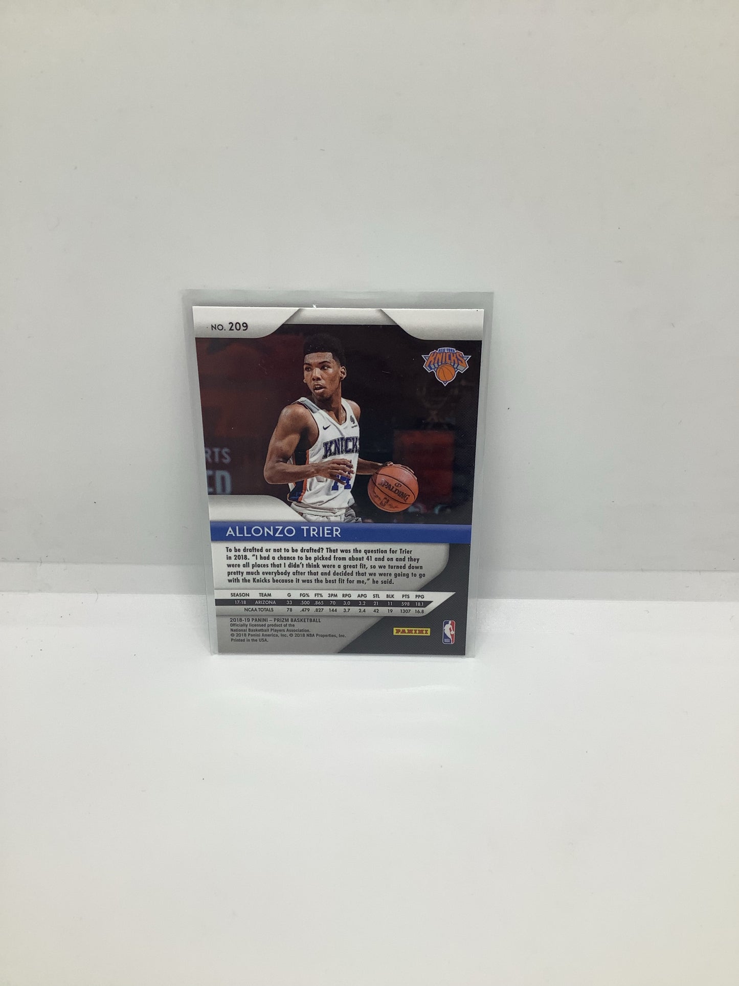 2018-19 Prizm Allonzo Trier RC Silver