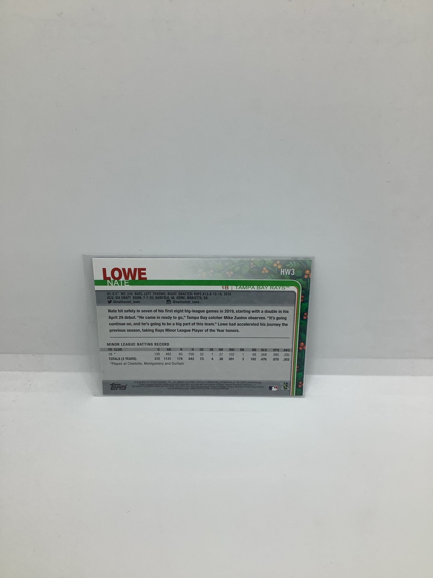 2019 Nate Lowe RC