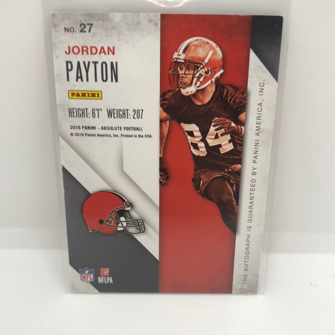 Jordan Payton 2017 Absolute Rc Ink Red