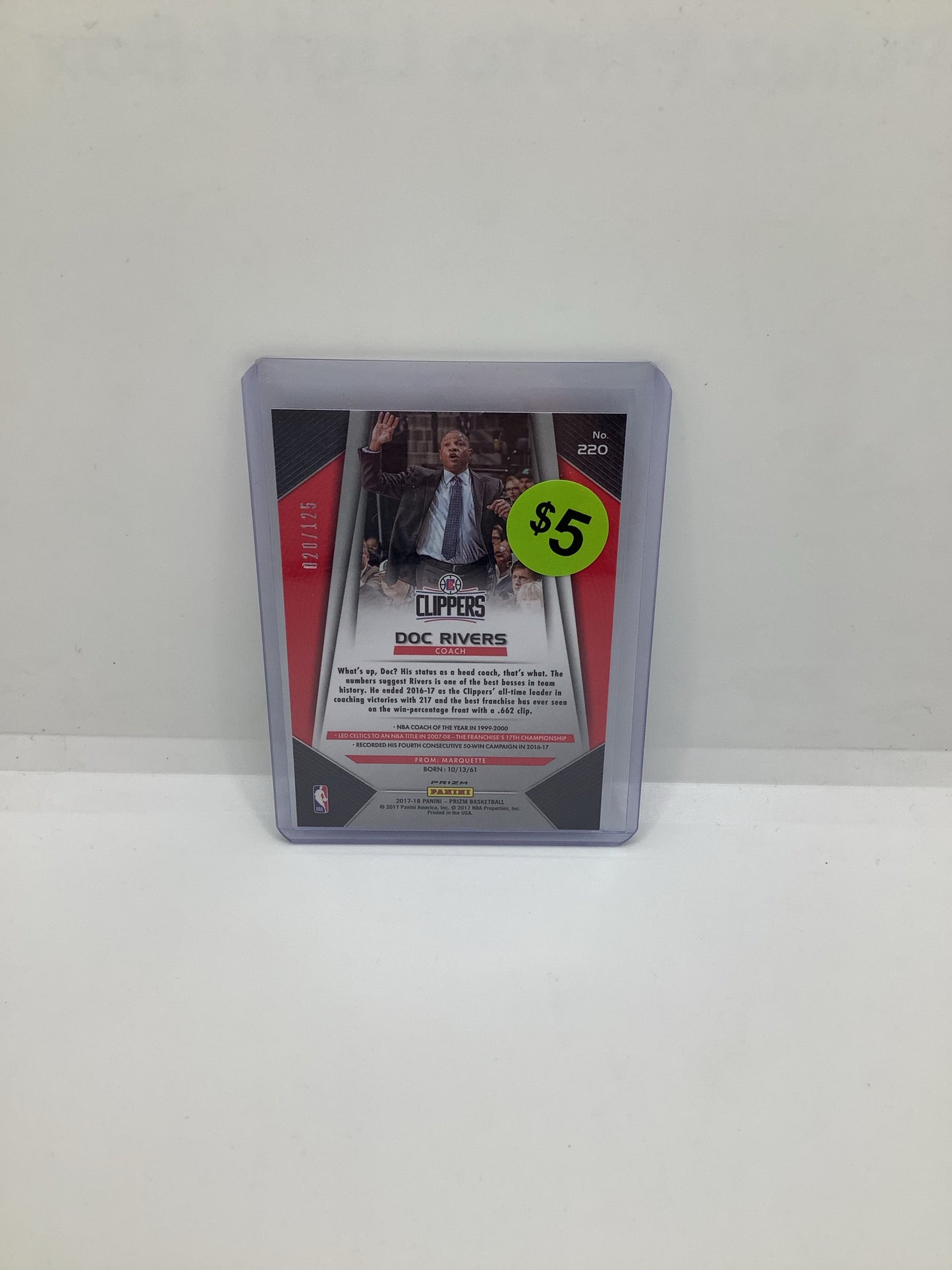 2017-18 Prizm Doc Rivers Red Black