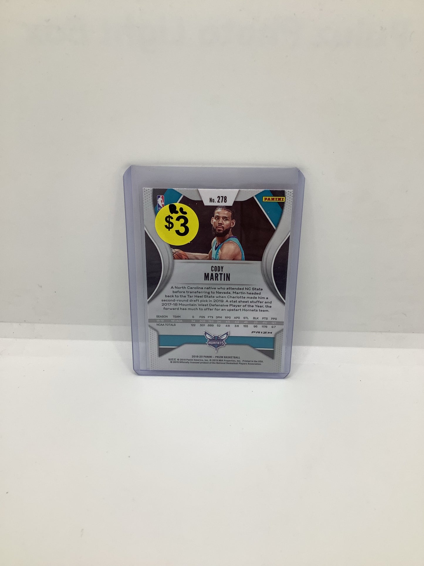 2019-20 Prizm Cody Martin RC RWB