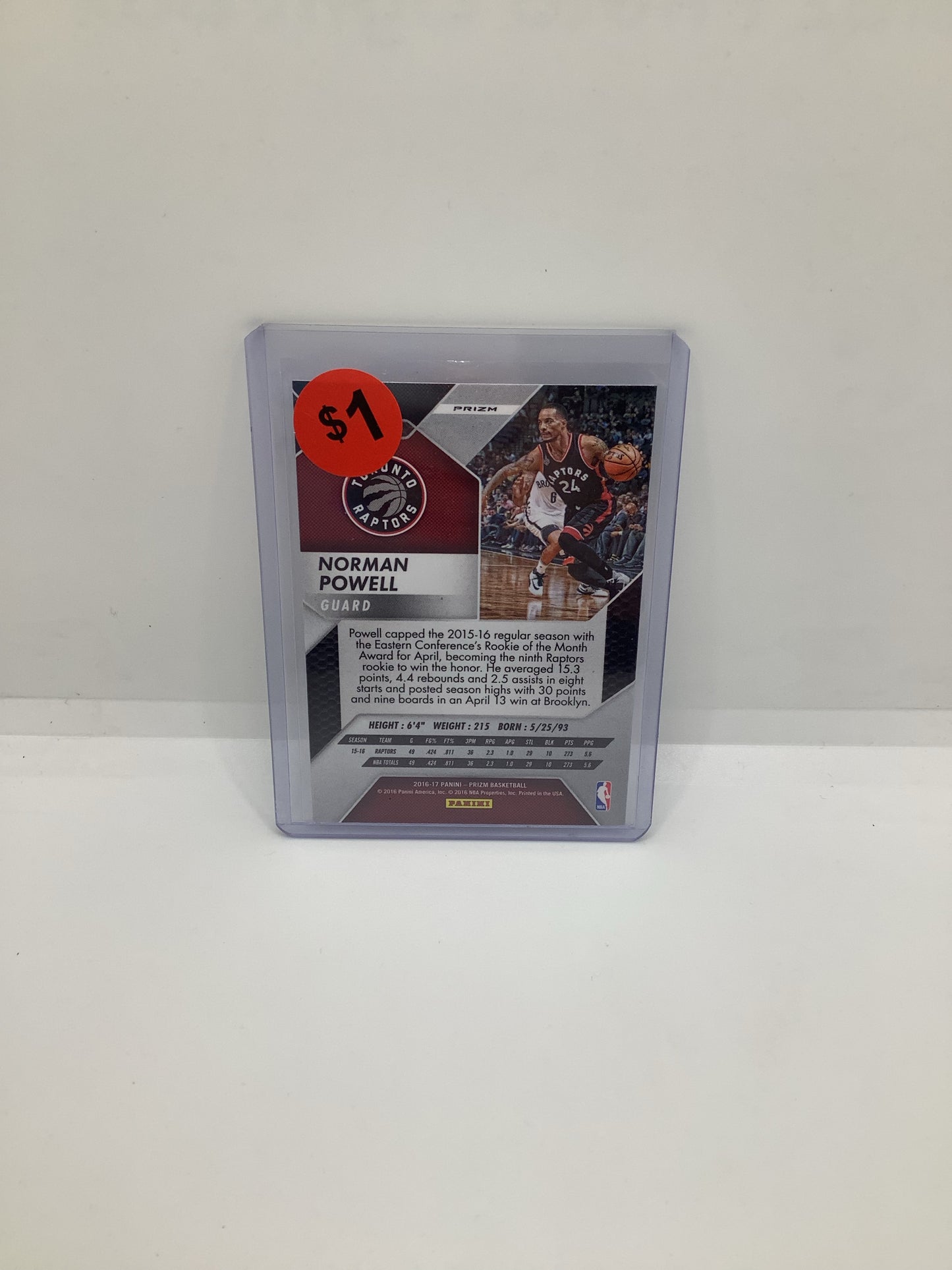 2016-17 Prizm Norman Powell Holo