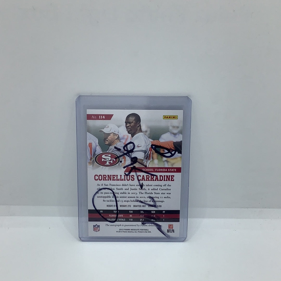 2013 Panini Absolute Auto Cornellius Carradine