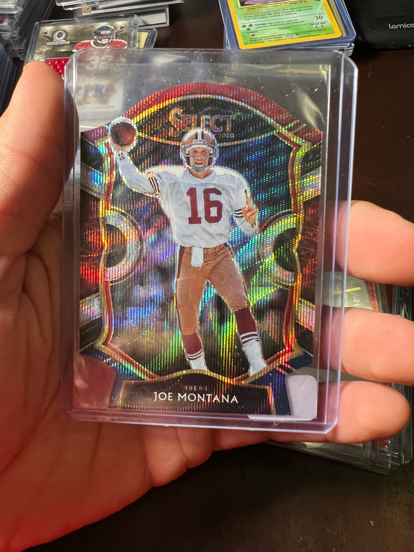 2020 Select Joe Montana RWB Die Cut
