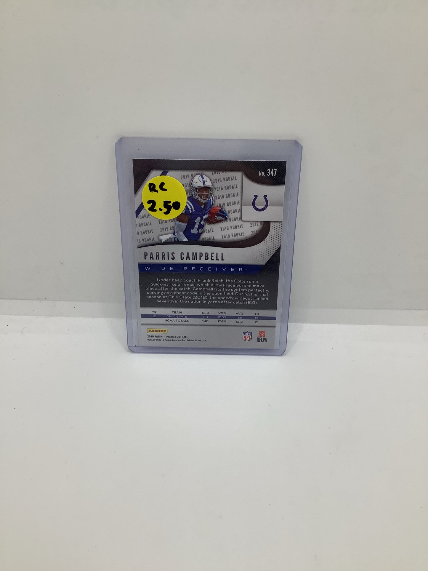 2019 Prizm Parris Campbell RC Silver