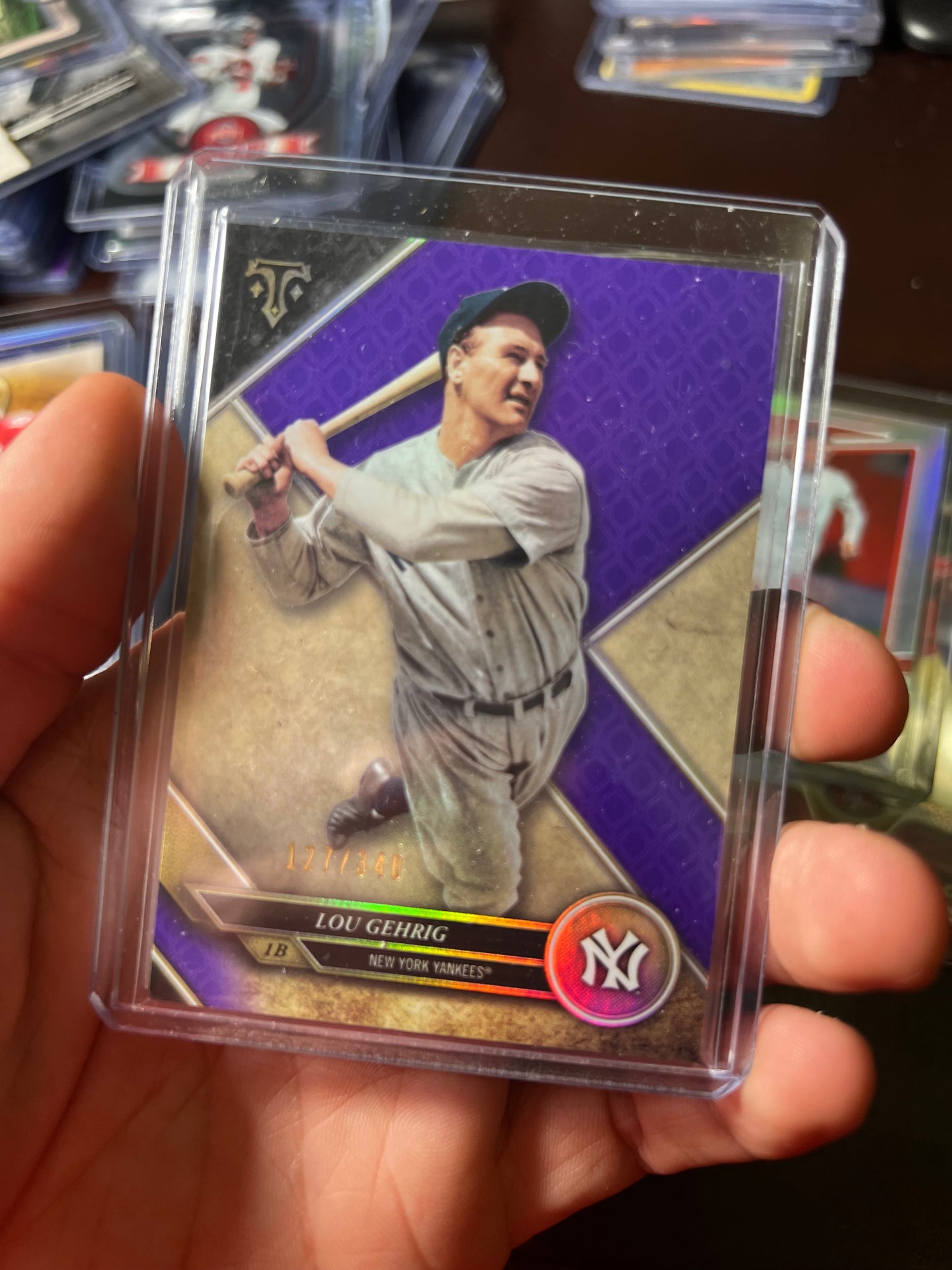2017 Topps Triple Threads Lou Gehrig Purple /349