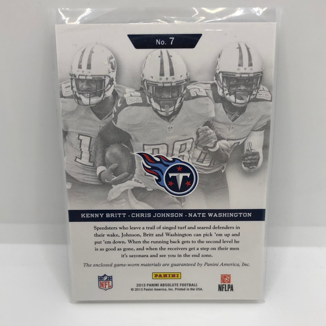 Titans Team Trios Jsy /99 (Johnson, Britt, Washington)