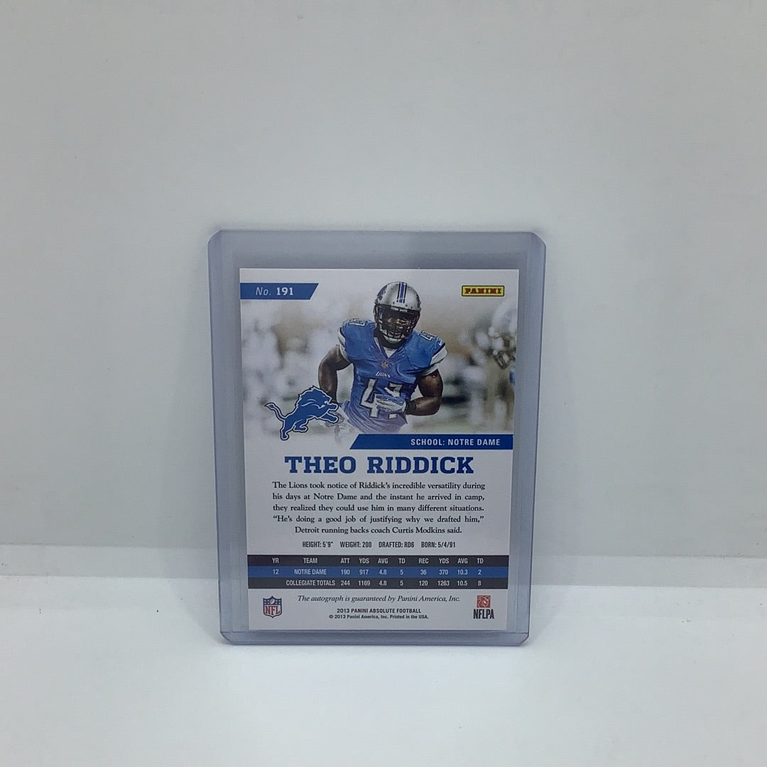 2013 Panini Absolute Auto Theo Riddick