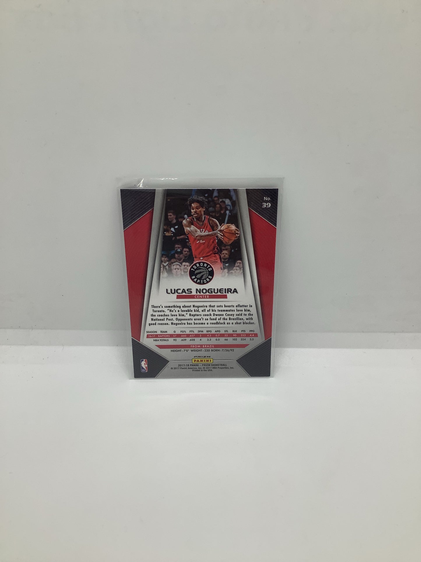 2017-18 Prizm Lucas Nogueira Silver Holo