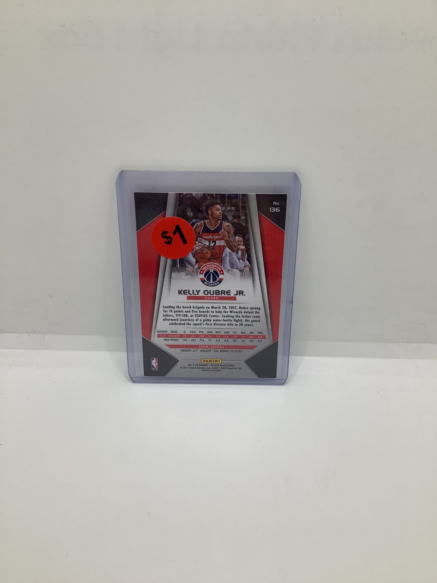 2017-18 Prizm Kelly Oubre Jr. Silver