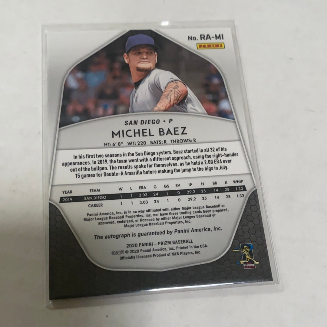 2020 PANINI PRIZM MICHAEL BAEZ ROOKIE AUTO Padres