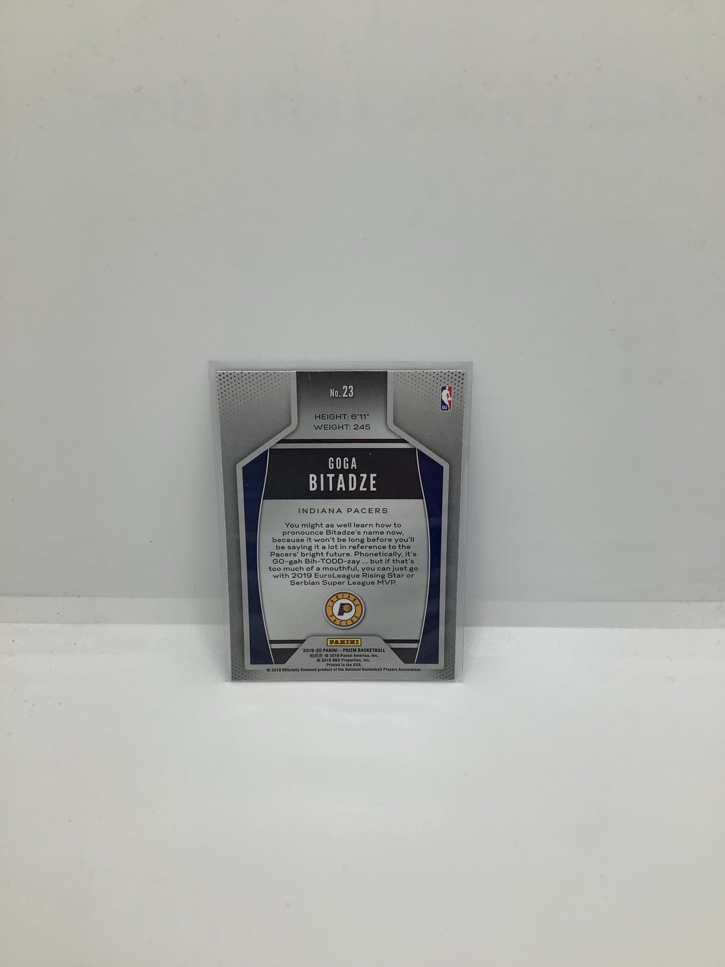 2019-20 Prizm Goga Bitadze Blue