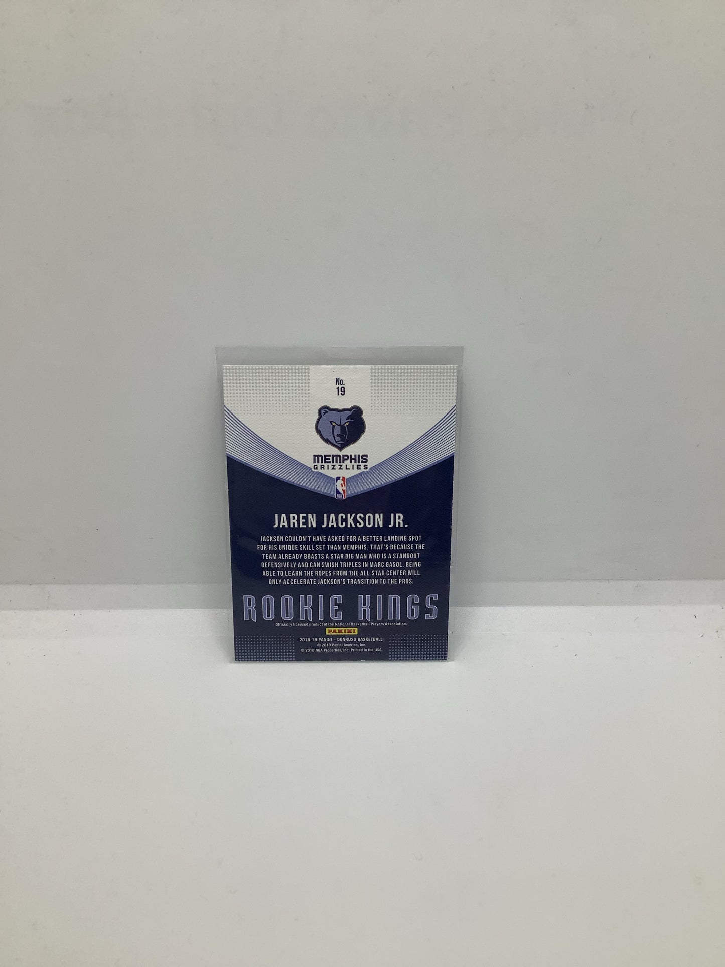 2018-19 Donruss Jaren Jackson Jr. RC Blue