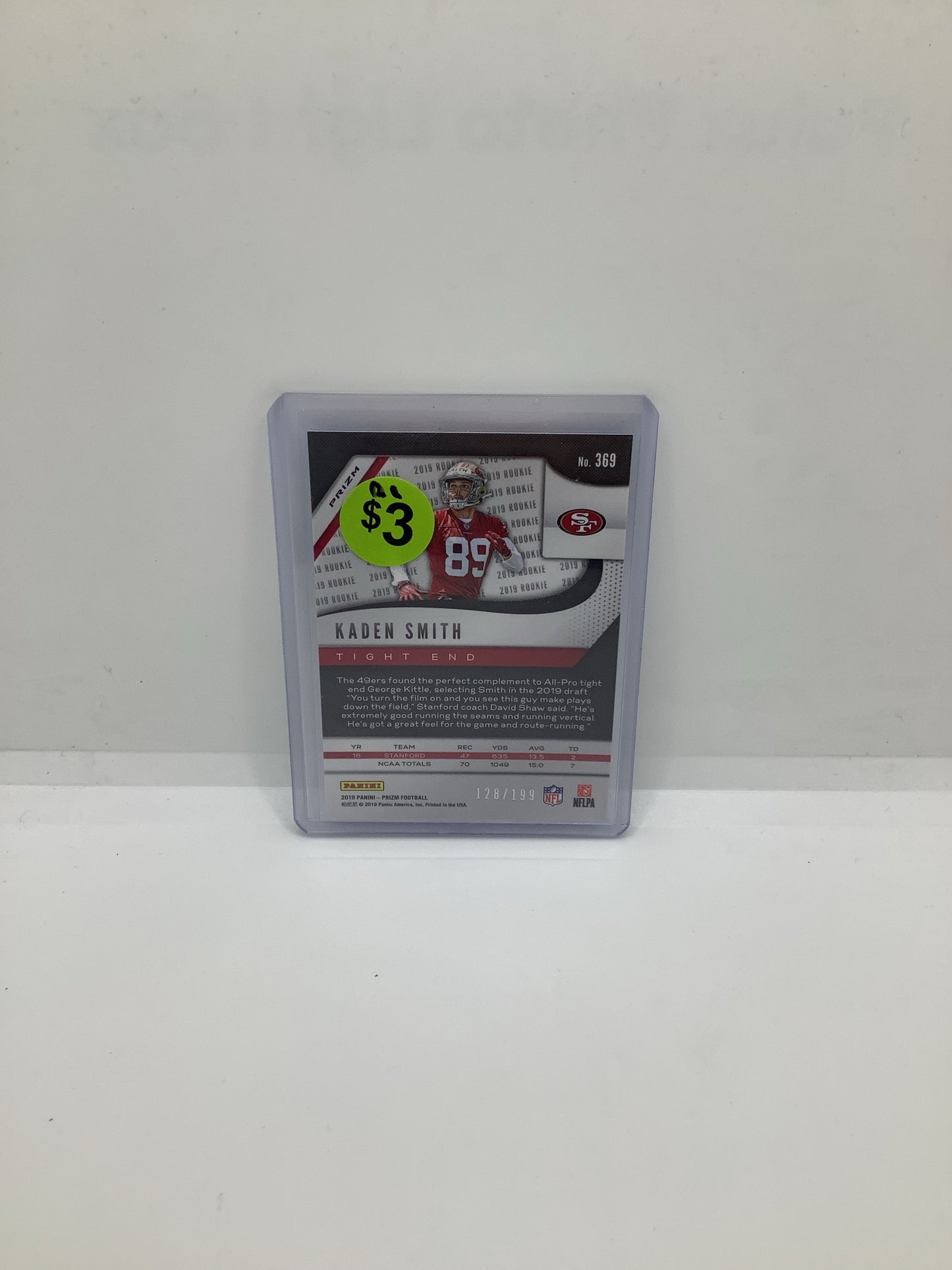 2019 Prizm Kaden Smith RC Blue Red