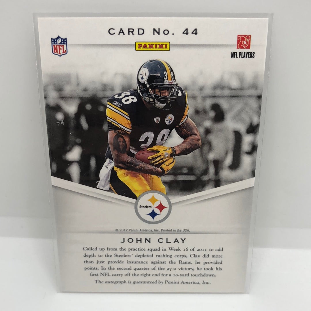John Clay 2012 Panini Auto