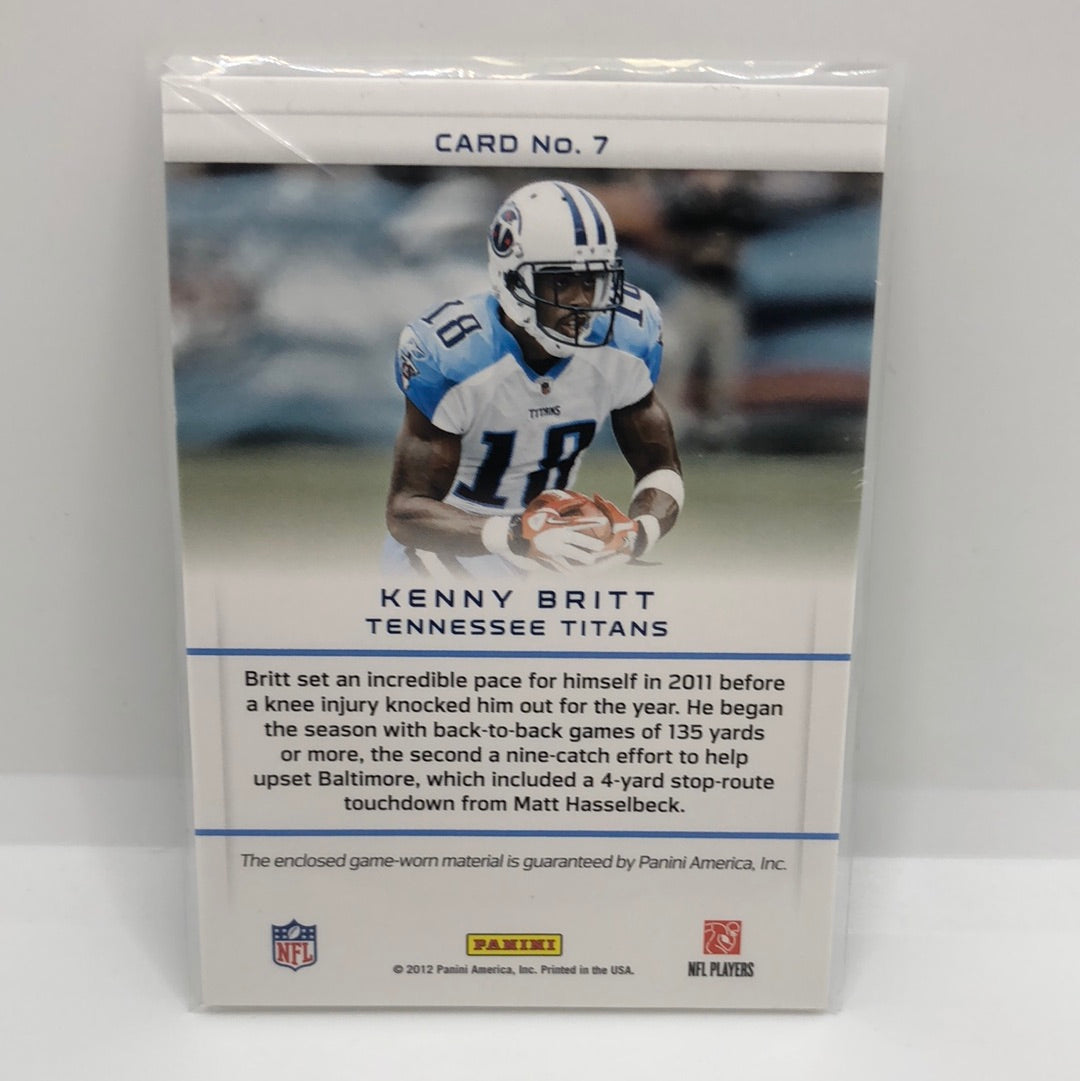 Kenny Britt 2012 Prestige Gamers Jsy